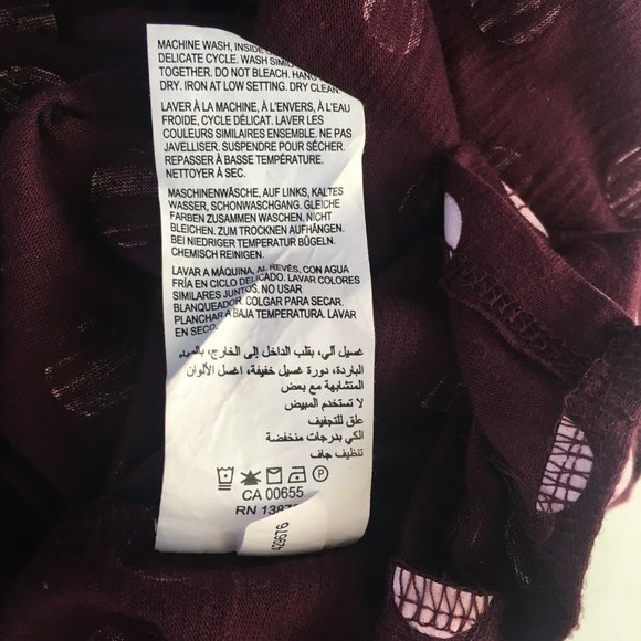 In Every Story T-Shirt Women's Size 5XL Polka Dot Purple Top Cotton Blend - Picture 10 of 11